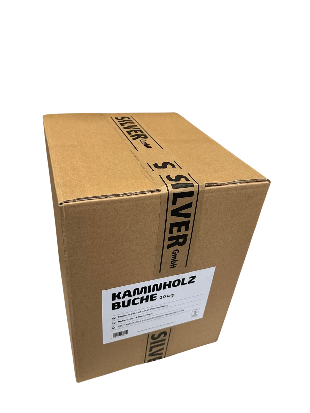 20kg Buchen Kaminholz 25cm lose im Karton von Good Cobs 