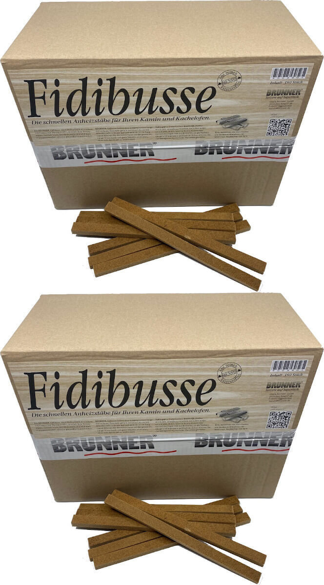 700 Original Brunner Fidibusse Anzünder ~ 2x Großpackung von Brunner