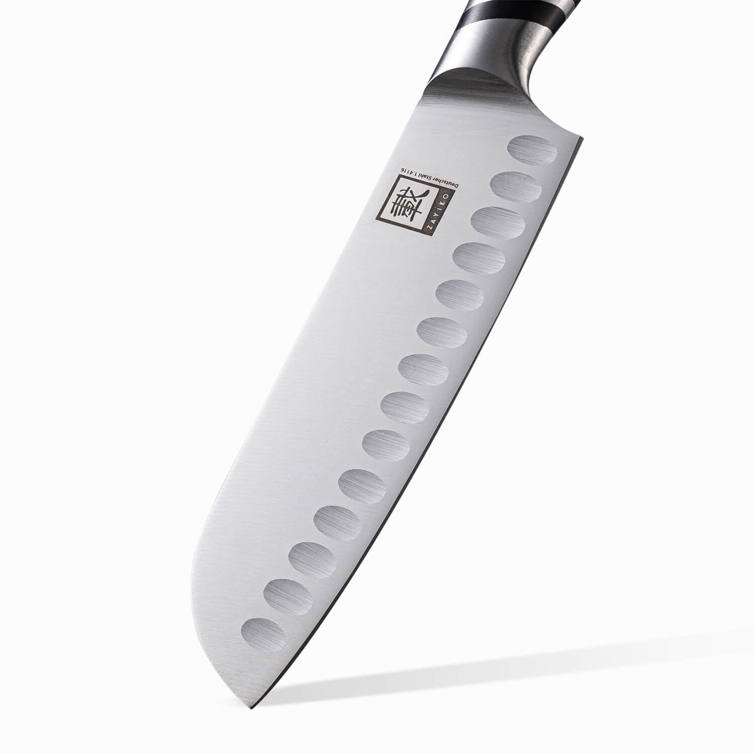 Zayiko NAMI Serie Santokumesser 17,00 cm Klinge | Deutscher Edelstahl | Ergonomischer ABS Griff von Zayiko